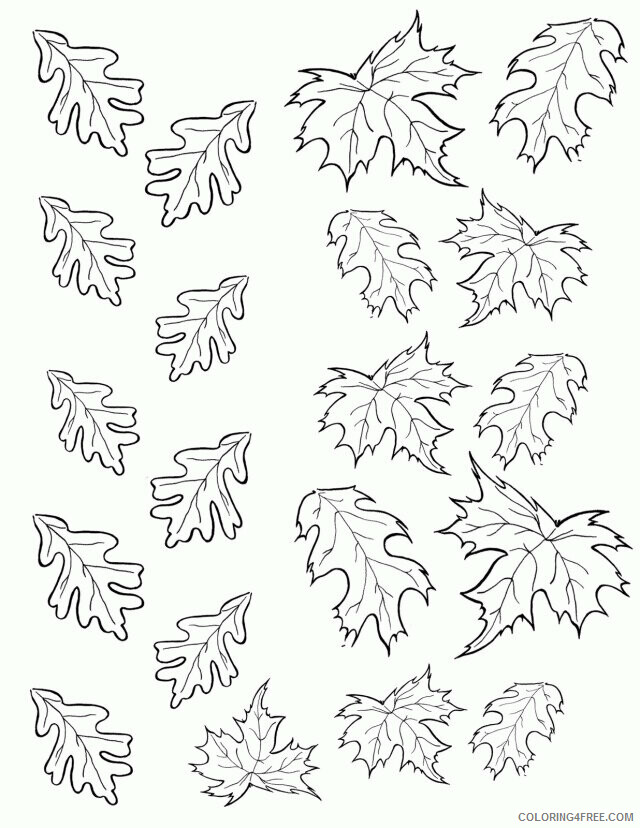 Autumn Leaf Pictures Printable Sheets Fall Leaf 8 2021 a 3961 Coloring4free