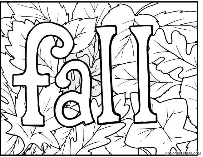 Autumn Season Coloring Pages Printable Sheets Awesome Free Fall Coloring 2021 a 4001 Coloring4free
