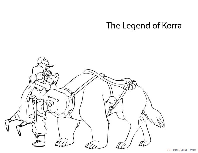 Avatar Coloring Pages Free Printable Sheets Avatar Legend of Korra Coloring 2021 a 4042 Coloring4free
