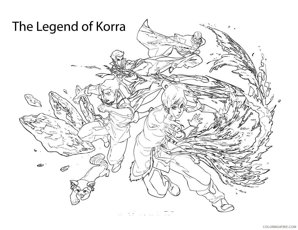 Avatar Legend of Korra Coloring Pages Printable Sheets Avatar Legend of Korra 2021 a 4057 Coloring4free