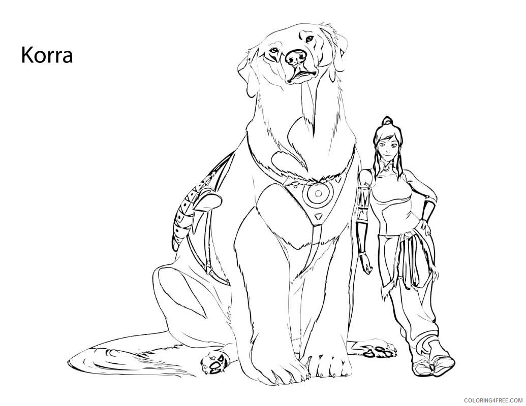 Avatar Legend of Korra Coloring Pages Printable Sheets Avatar Legend of Korra 2021 a 4058 Coloring4free