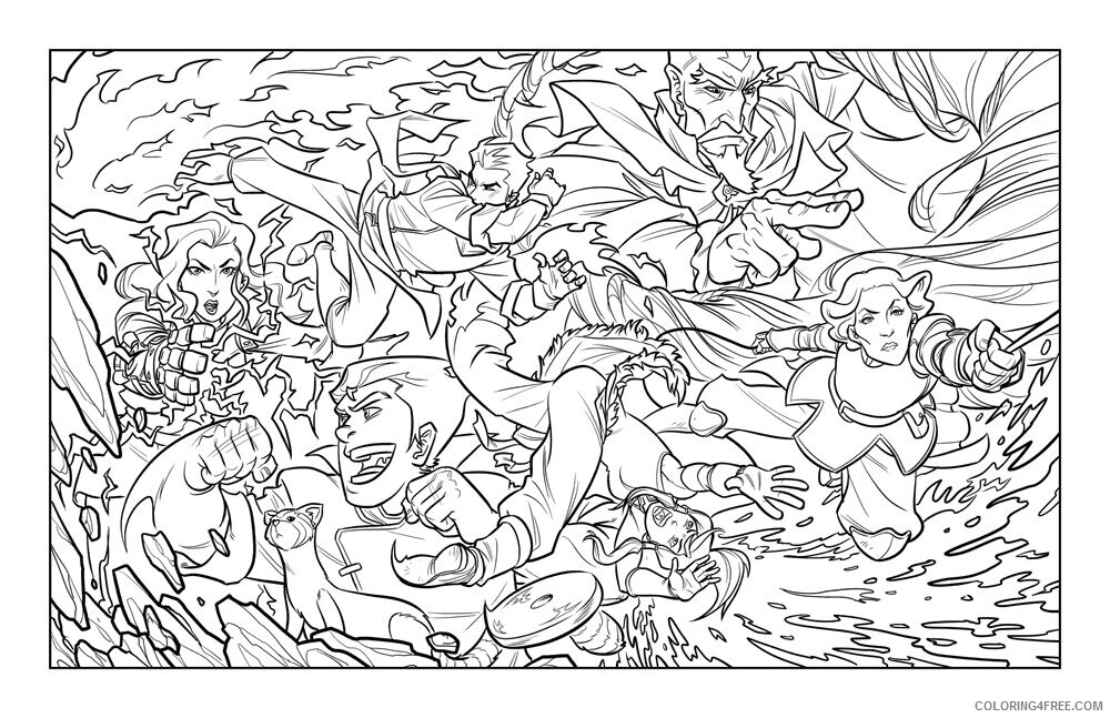Avatar Legend of Korra Coloring Pages Printable Sheets Legend of Korra WIP Inks 2021 a Coloring4free