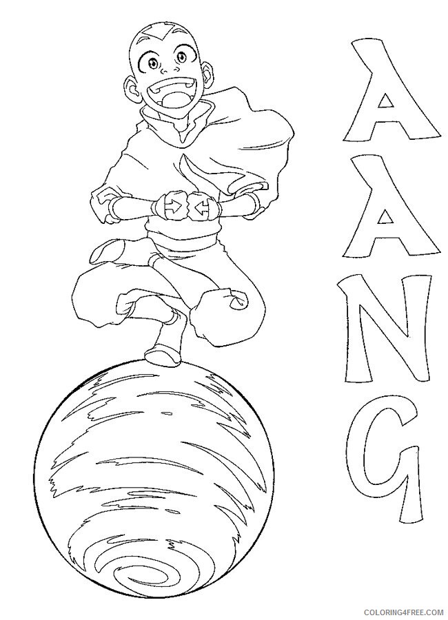 Avatar the Last Airbender Coloring Pages Printable Sheets Us Avatar 2021 a 4113 Coloring4free