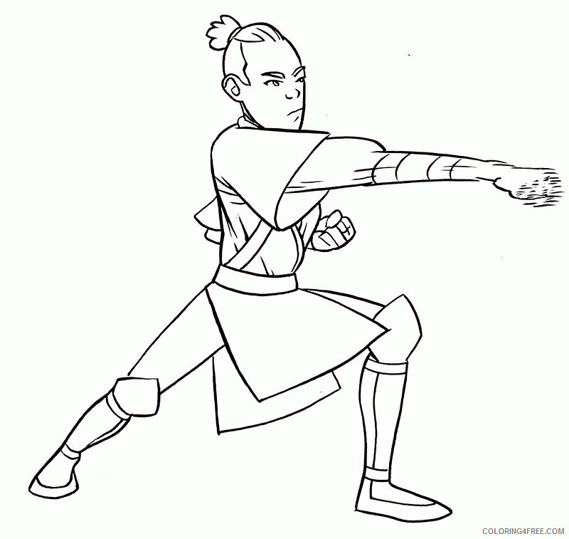 Avatar the Last Airbender Drawings Printable Sheets Big Time Attic Fan Club 2021 a 4120 Coloring4free