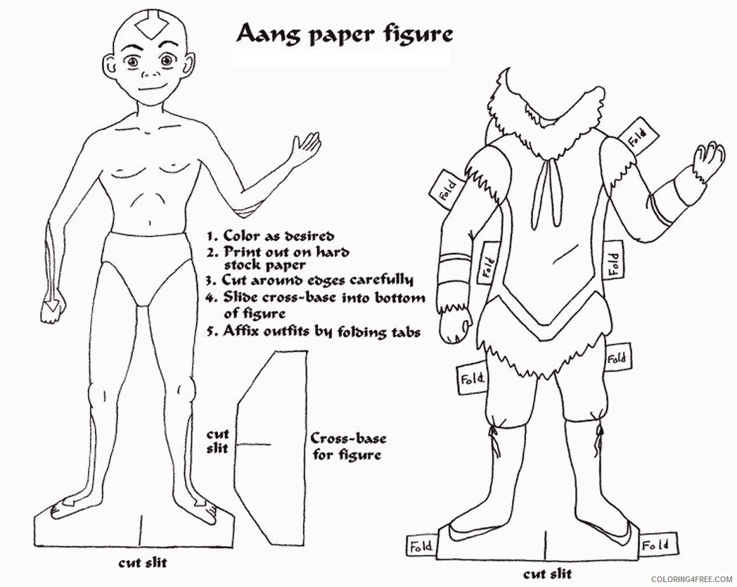 Avatar the Last Airbender Katara Coloring Pages to Print Printable Sheets 2021 a 4135 Coloring4free