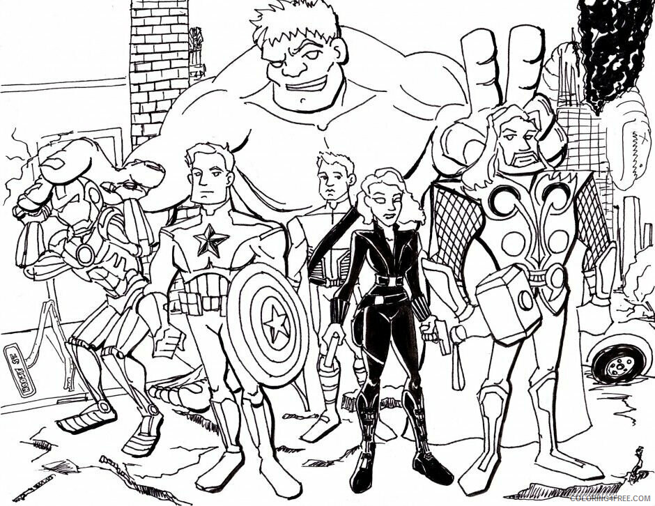 Avengers Coloring Pages to Print Printable Sheets Avengers Avengers Coloring 2021 a 4159 Coloring4free