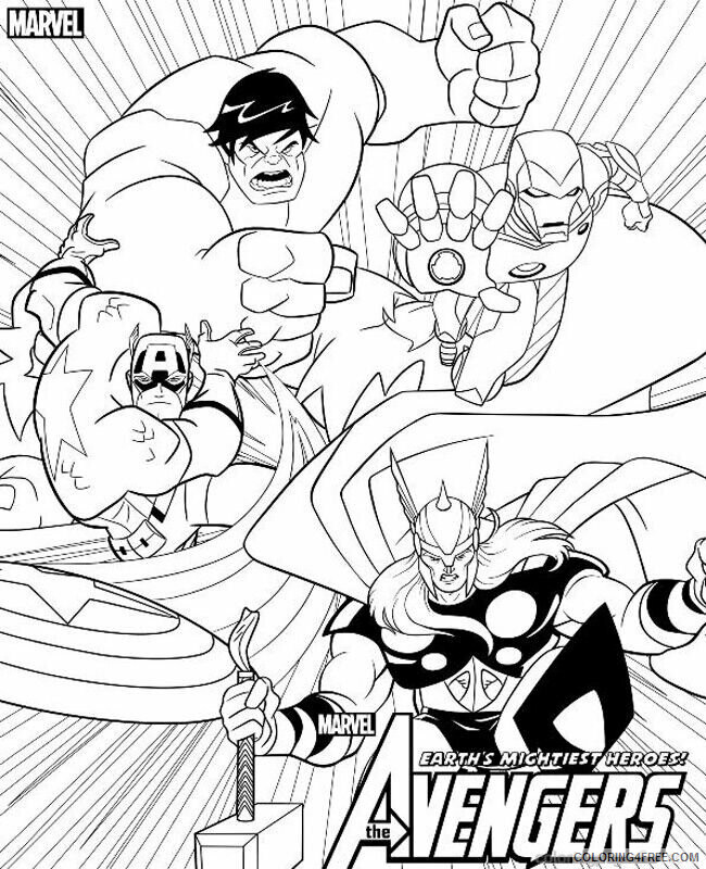 Avengers Coloring Pages to Print Printable Sheets Avengers ColoringMates jpg 2021 a 4162 Coloring4free