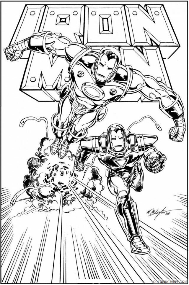 Avengers Coloring Pages to Print Printable Sheets Avengers Iron Man For 2021 a 4165 Coloring4free