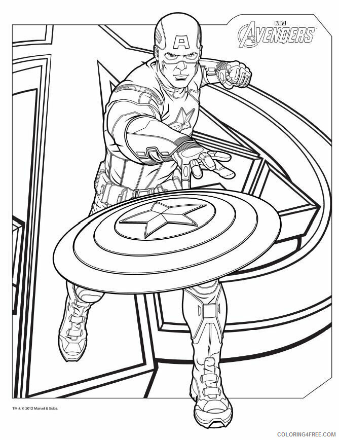 Avengers Coloring Pages to Print Printable Sheets Avengers To Print Pages 2021 a 4166 Coloring4free
