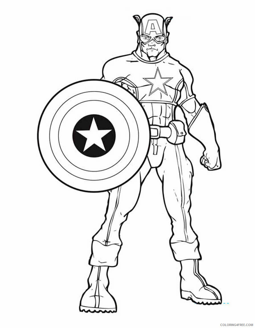 Avengers Coloring Pages to Print Printable Sheets Avengers printable 2021 a 4163 Coloring4free