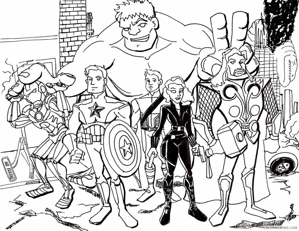 Avengers Coloring Pages to Print Printable Sheets avengers to print jpg 2021 a 4169 Coloring4free