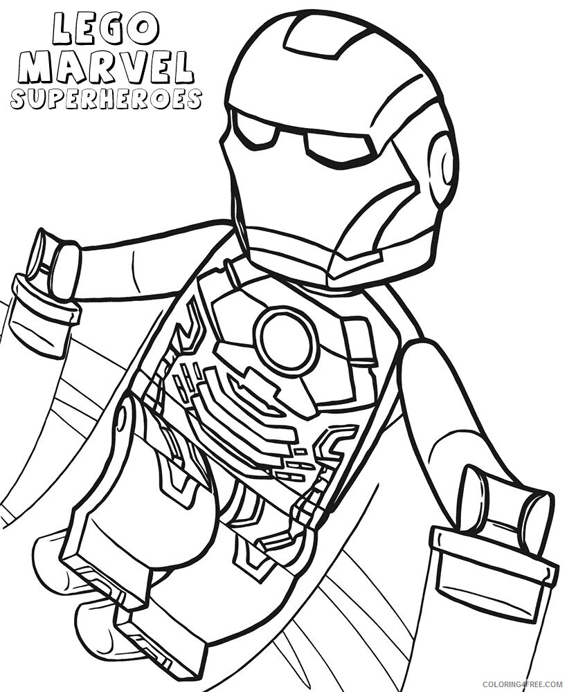 Avengers Lego Coloring Page Printable Sheets 14 Free Pictures for Lego 2021 a 4180 Coloring4free