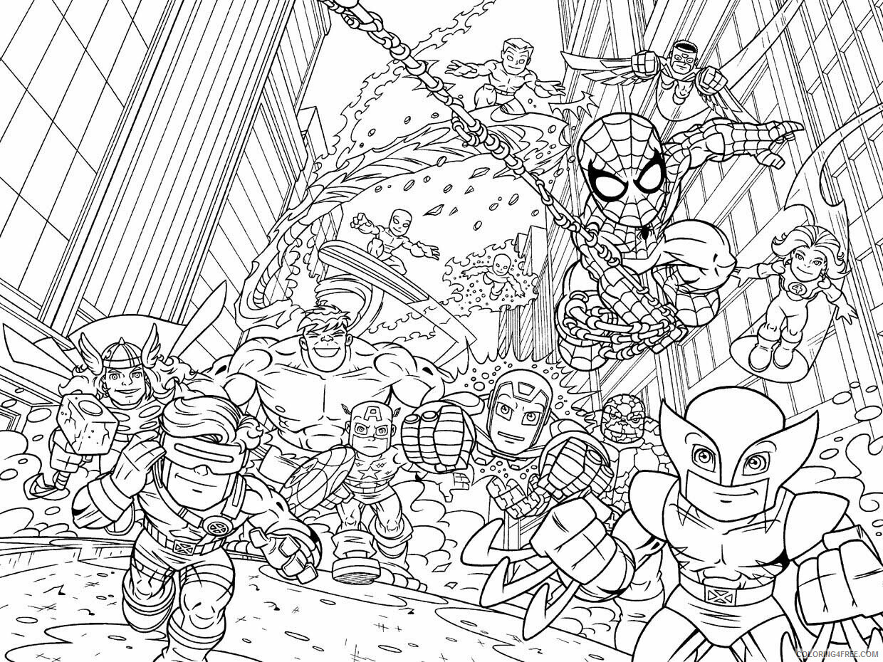 Avengers Lego Coloring Page Printable Sheets Avengers and Book 2021 a 4181 Coloring4free