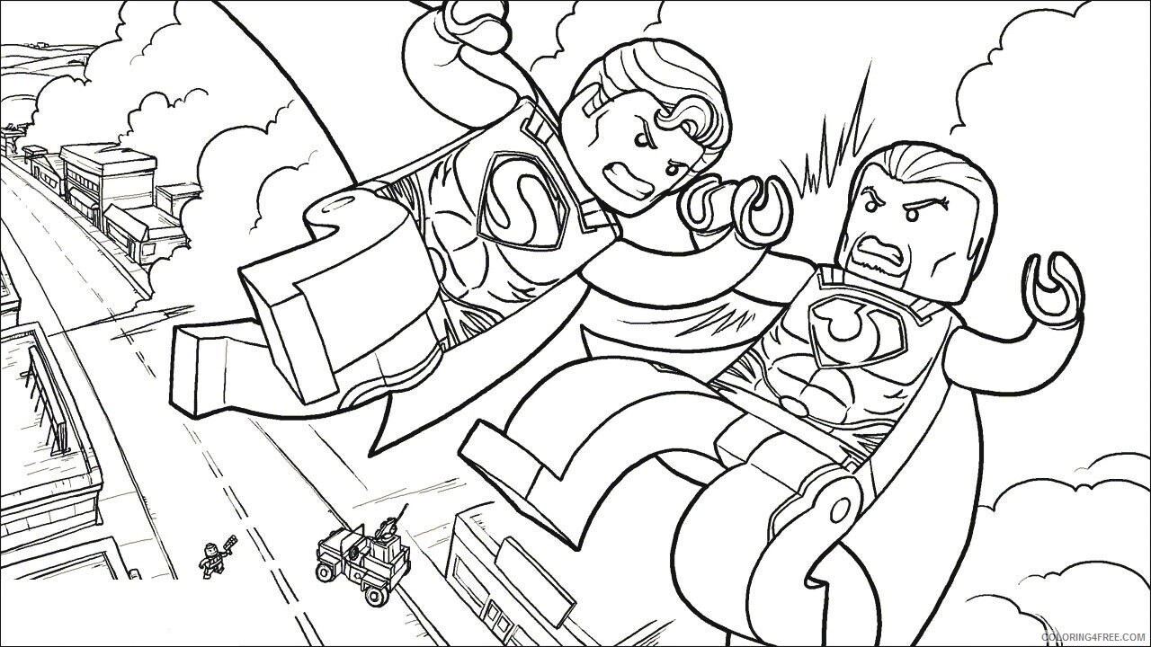 Avengers Lego Coloring Page Printable Sheets LEGO DC Universe Super Heroes 2021 a 4185 Coloring4free