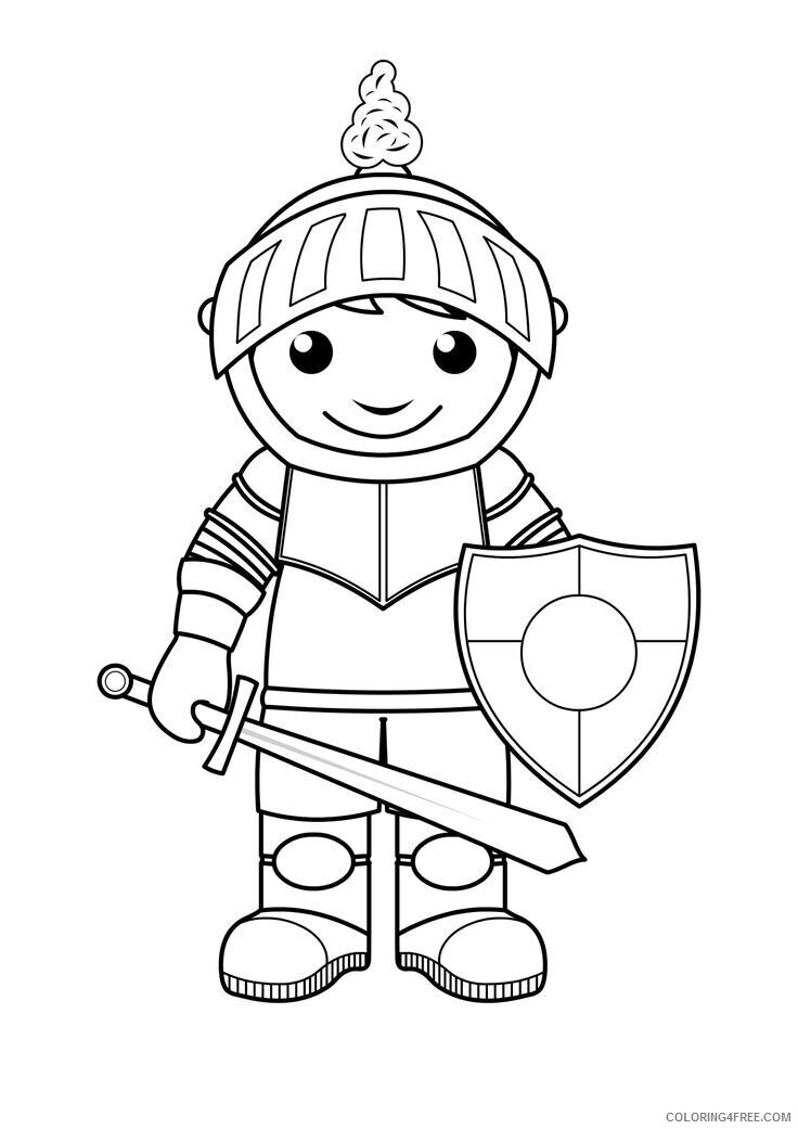 Awesome Coloring Books Printable Sheets Knight Pages 2021 a 4231 Coloring4free