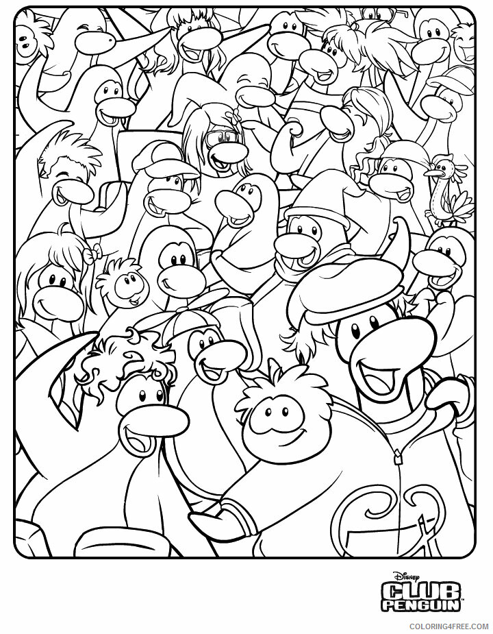 Awesome Coloring Pages Printable Sheets New Club Penguin Page 2021 a 4257 Coloring4free