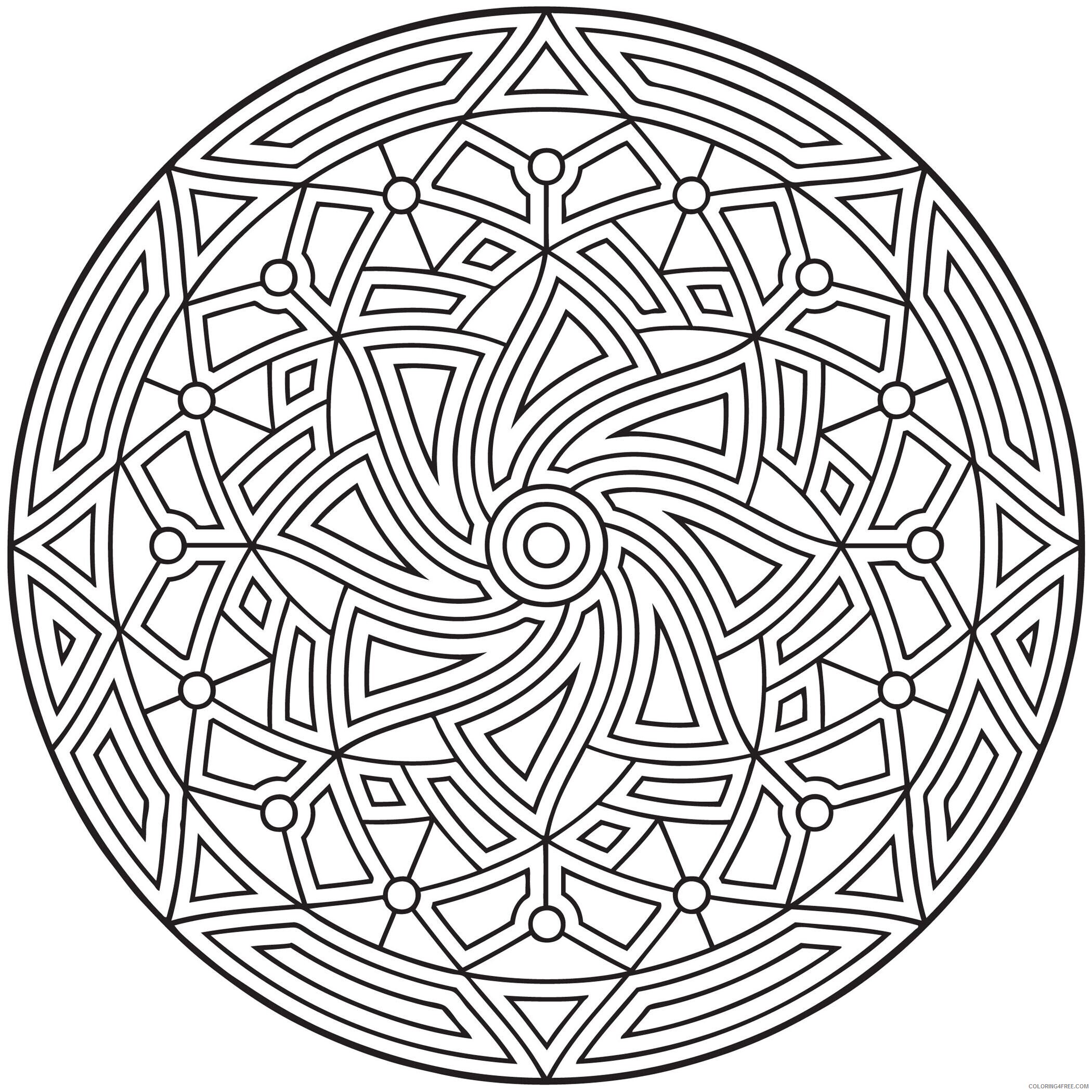 Awesome Design Mandala Coloring Pages Free Printable Printable Sheets 2021 a 4287 Coloring4free