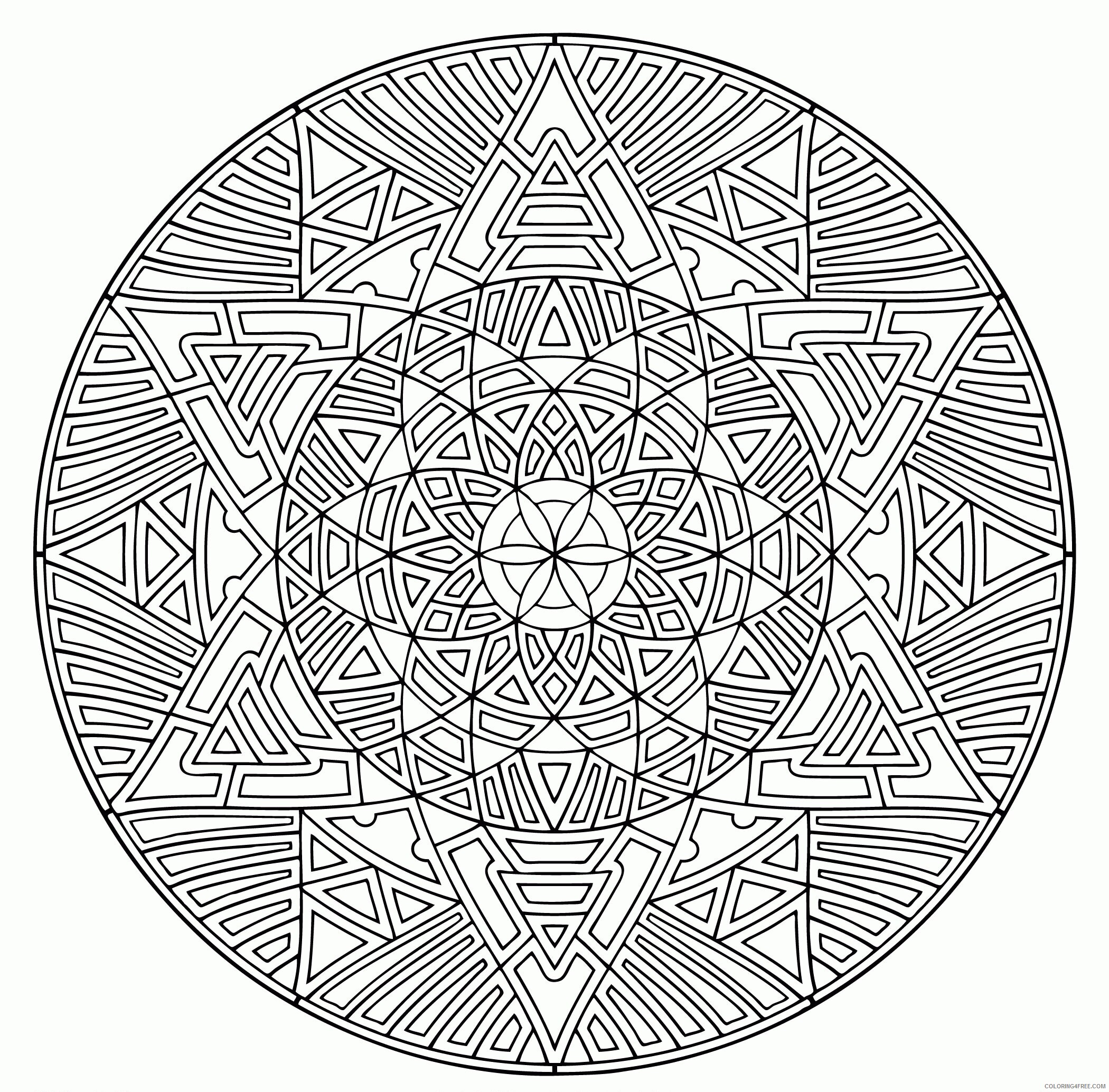 Awesome Design Mandala Coloring Pages Free Printable Sheets 2021 a 4305 Coloring4free