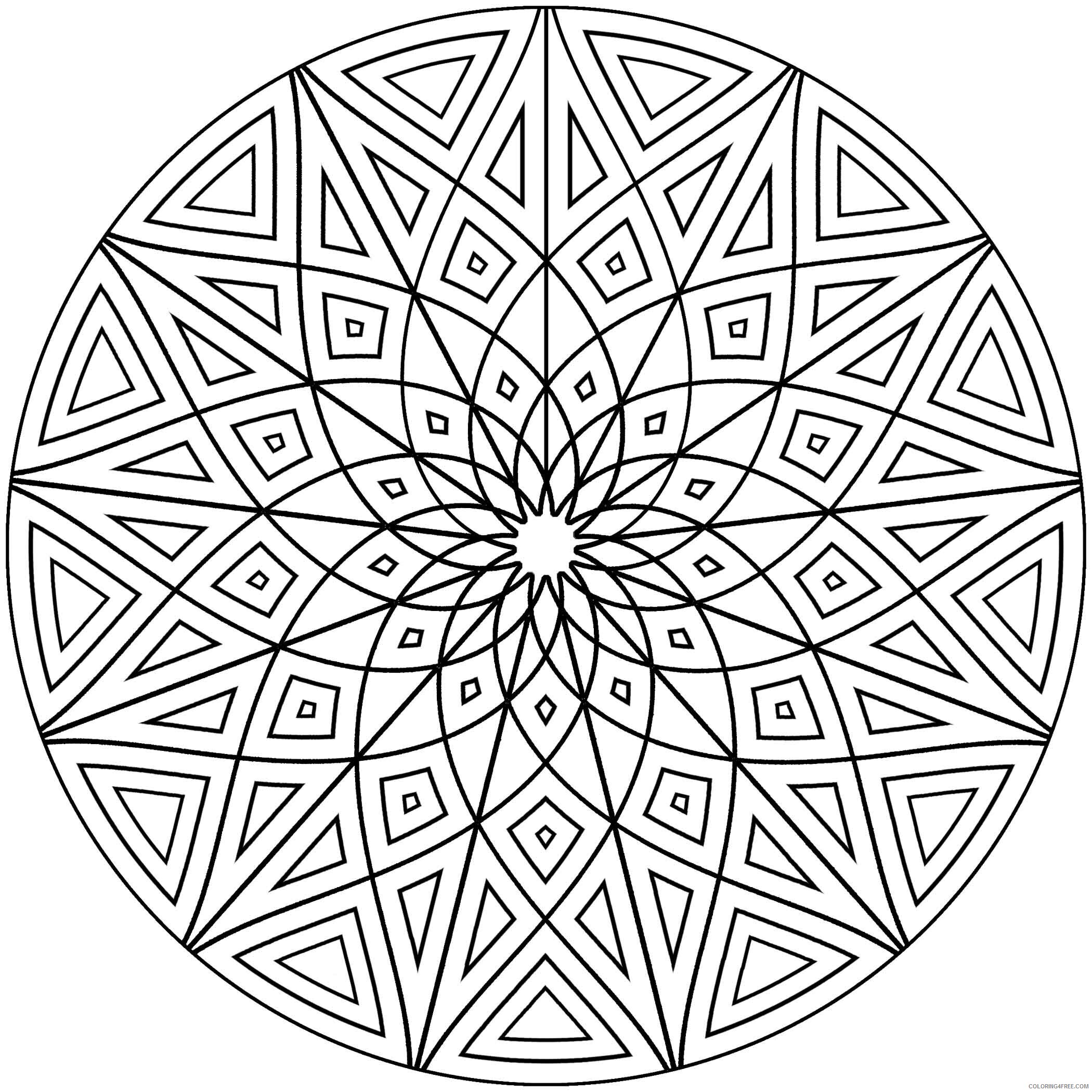 Awesome Design Mandala Coloring Pages Free Printable Sheets Cool Design 2021 a 4295 Coloring4free