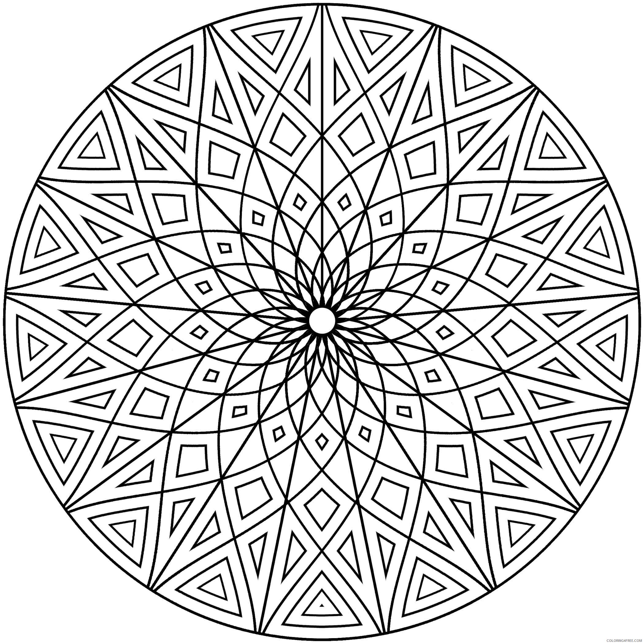 Awesome Design Mandala Coloring Pages Free Printable Sheets Cool Designs In 2021 a Coloring4free