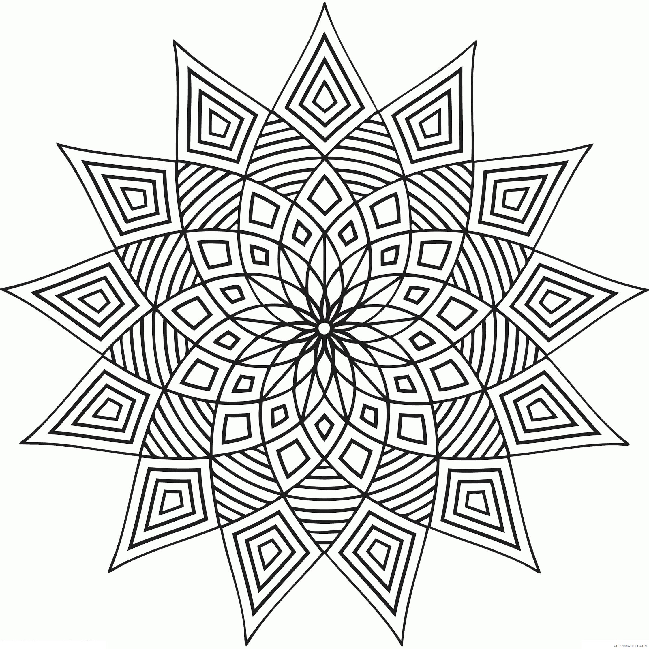 Awesome Design Mandala Coloring Pages Free Printable Sheets Cool Designs To 2021 a Coloring4free