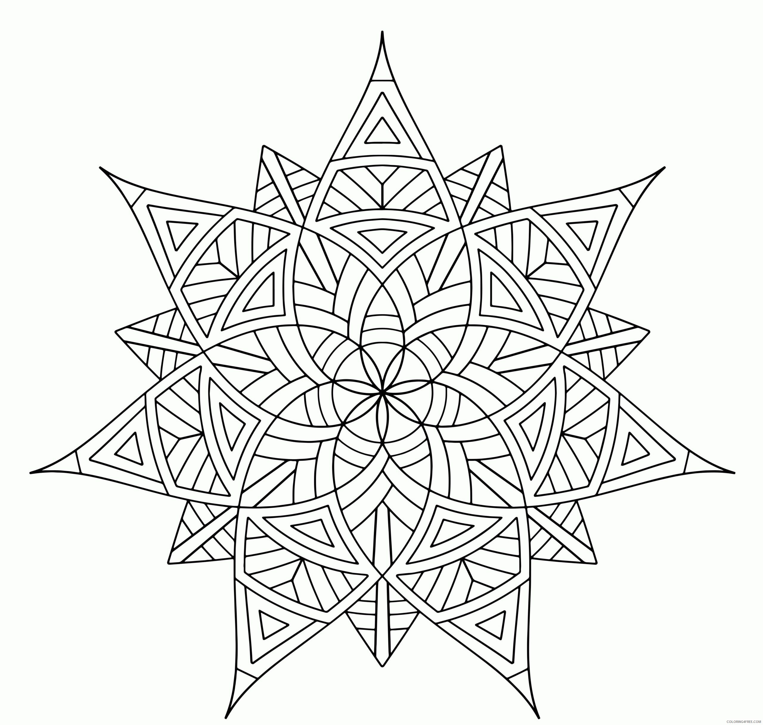 Awesome Design Mandala Coloring Pages Free Printable Sheets Designs 2021 a 4298 Coloring4free