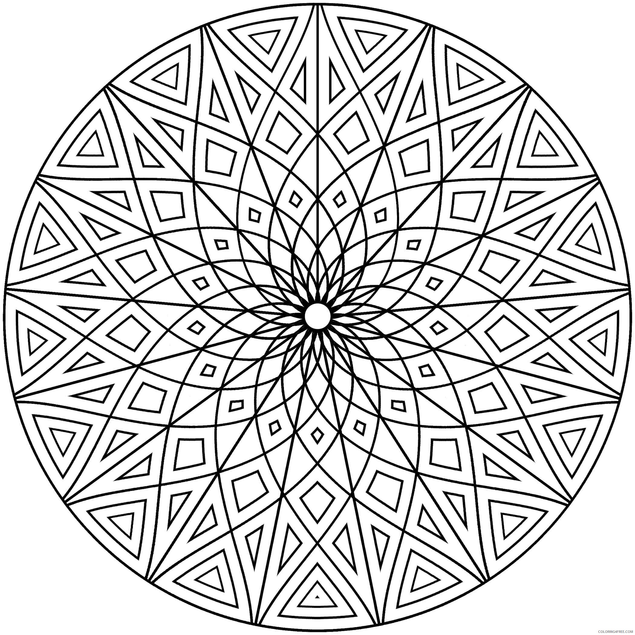 Awesome Design Mandala Coloring Pages Free Printable Sheets Designs Pages 2021 a 4307 Coloring4free