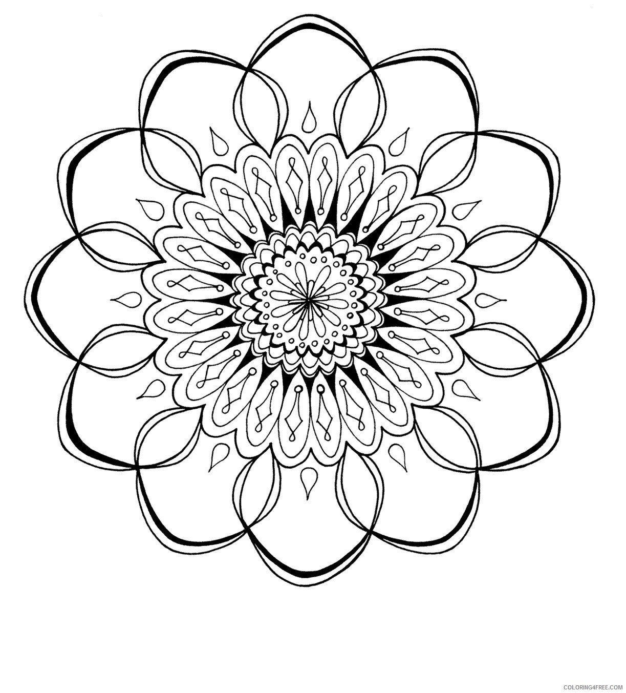 Awesome Design Mandala Coloring Pages Free Printable Sheets Free 2021 a 4299 Coloring4free