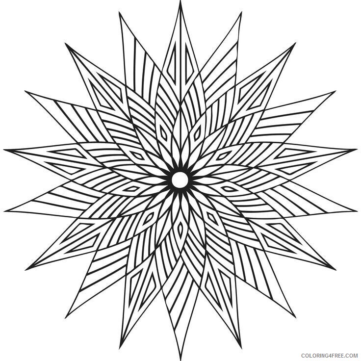 Awesome Design Mandala Coloring Pages Free Printable Sheets Geometric lots of 2021 a Coloring4free