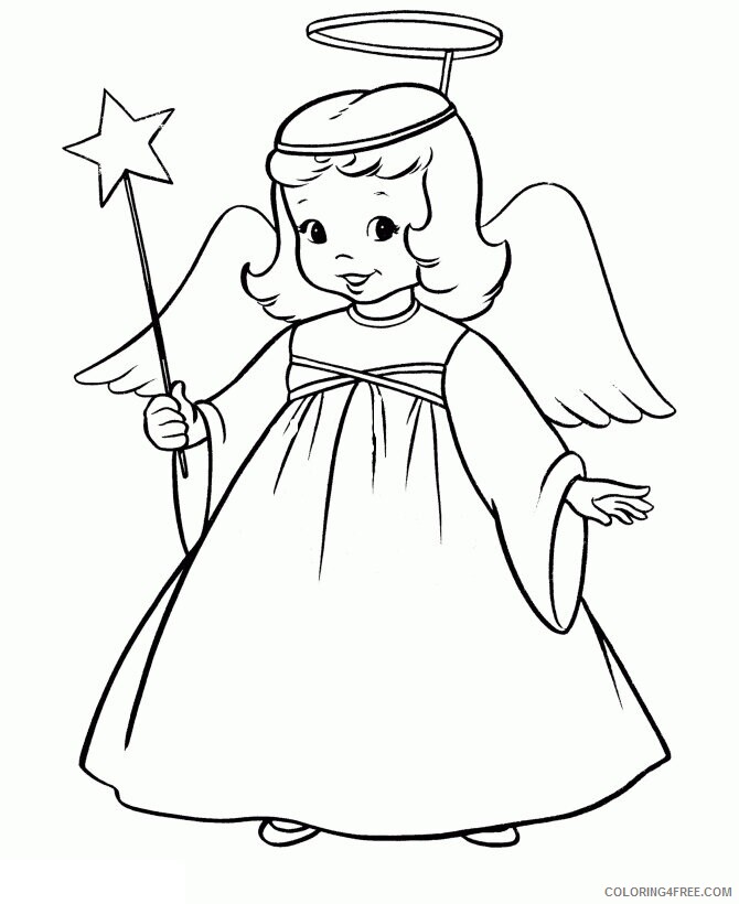 Az Coloring Pages Angel Printable Sheets Lines Free Of 2021 a 4411 Coloring4free