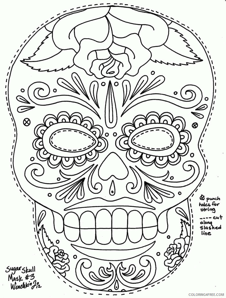 Az Coloring Pages Printable Sheets Related Skull item 2021 a 4377 Coloring4free