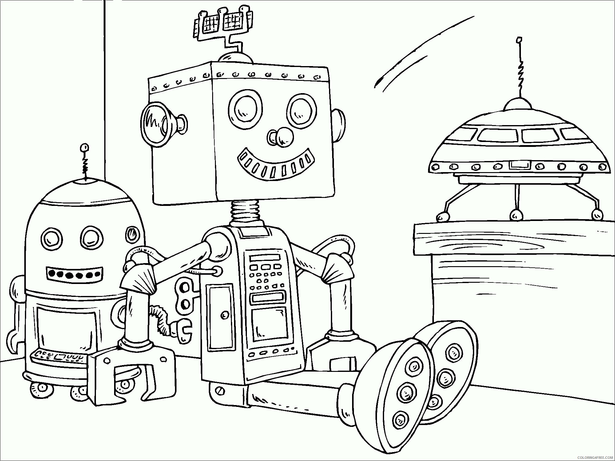 Az Coloring Pages Printable Sheets Robot Chicken – 2021 a 4378 Coloring4free