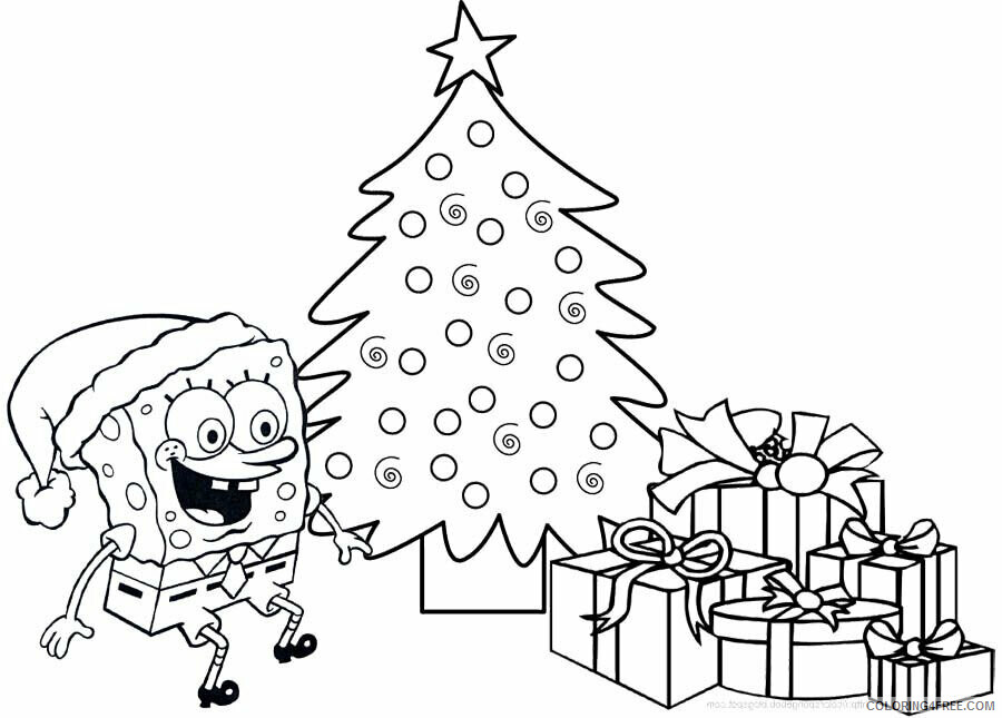 Az Colouring Christmas Coloring Pages Printable Sheets Spongebob Have A Gift In 2021 a Coloring4free