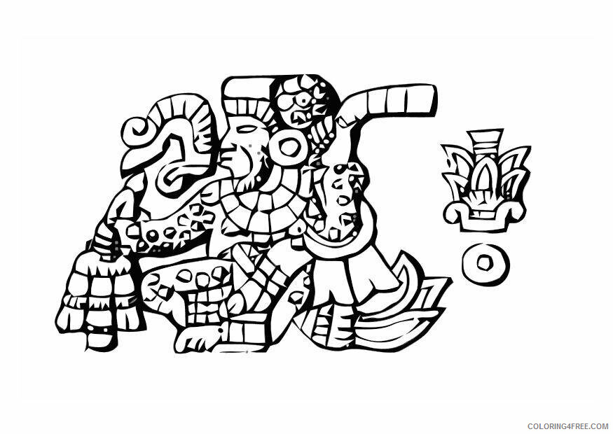 Aztec Coloring Pages Printable Sheets page aztec burial img 2021 a 4577 Coloring4free